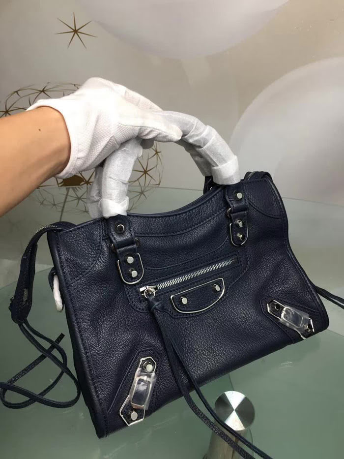 BALENCIAG巴黎世家 機車包 山羊皮銀邊款 原單品質 經典代表作機車包 手提肩背斜挎包  BL1350